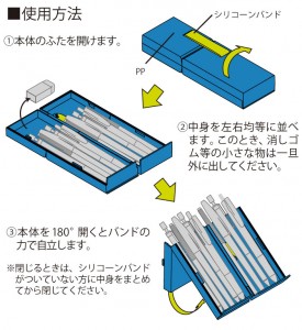 ペンケース使用法